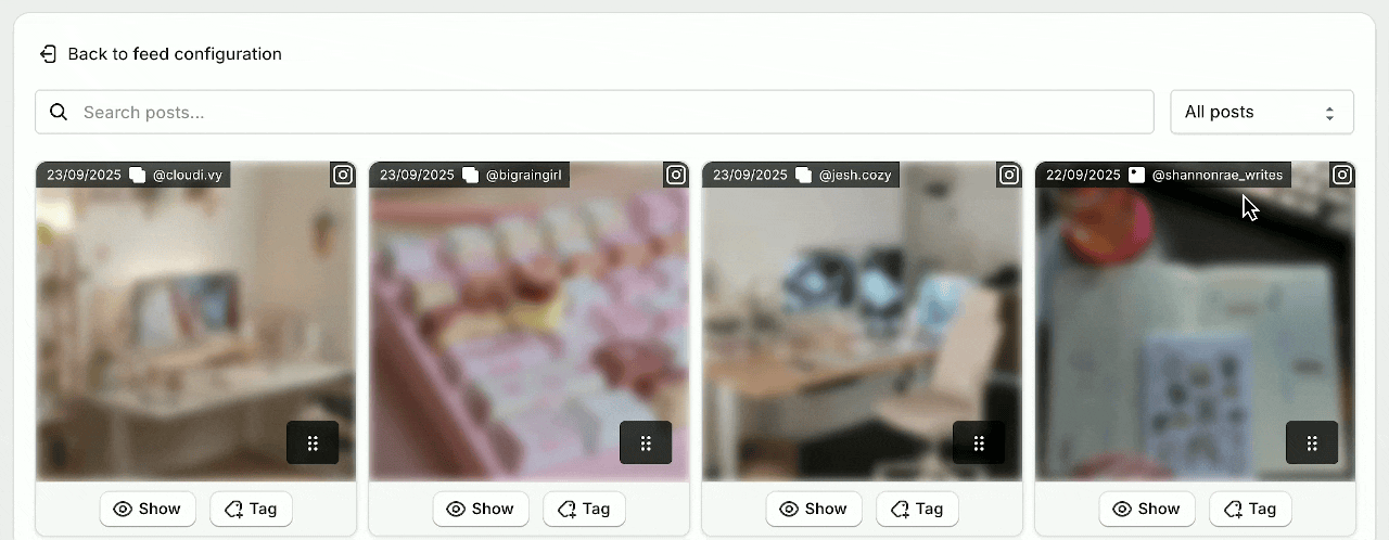 Instafeed v16.11.0 release screenshot
