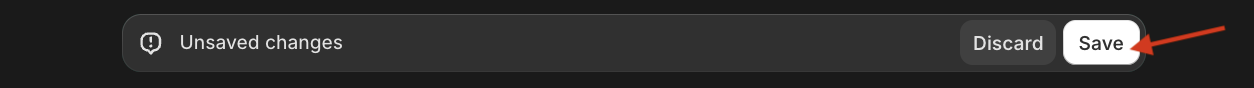 Red arrow pointing to the Save button of the Mintt - Free Gift app.